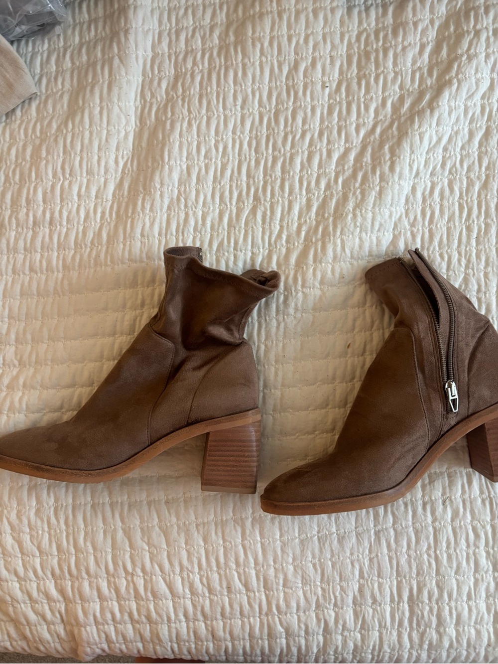 Dolce Vita Suede Ankle Boots with Block Heel